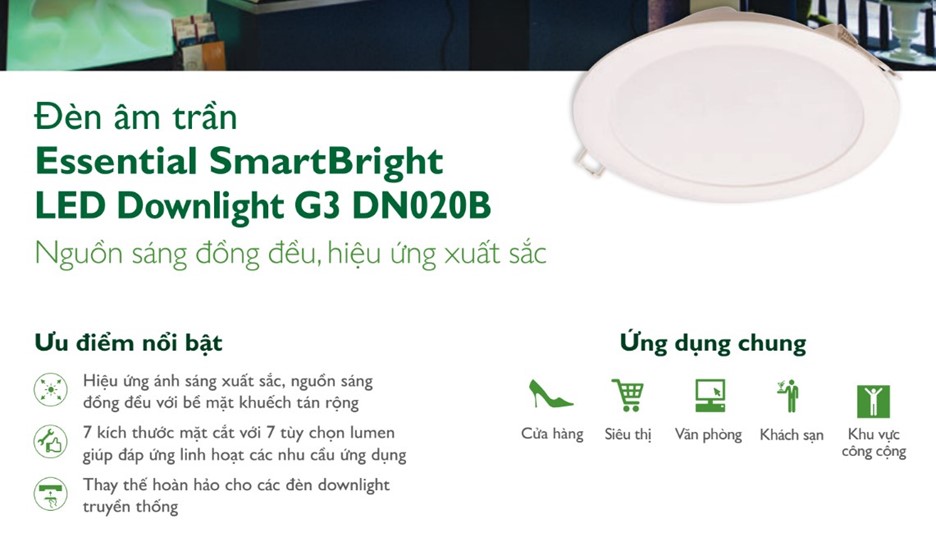 Đèn chiếu sáng âm trần Dowlight Philips